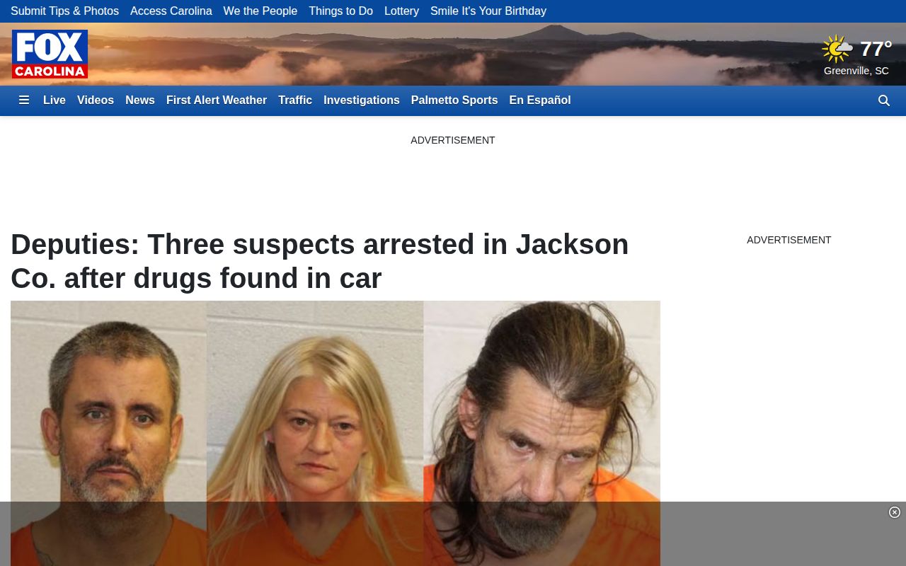Jackson County crime news source with Sheriff-attributed arrest coverage