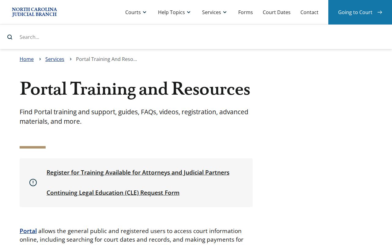 North Carolina eCourts resource for Jackson County warrant and case checks
